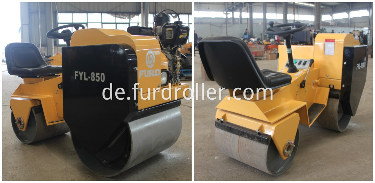 smooth drum road roller